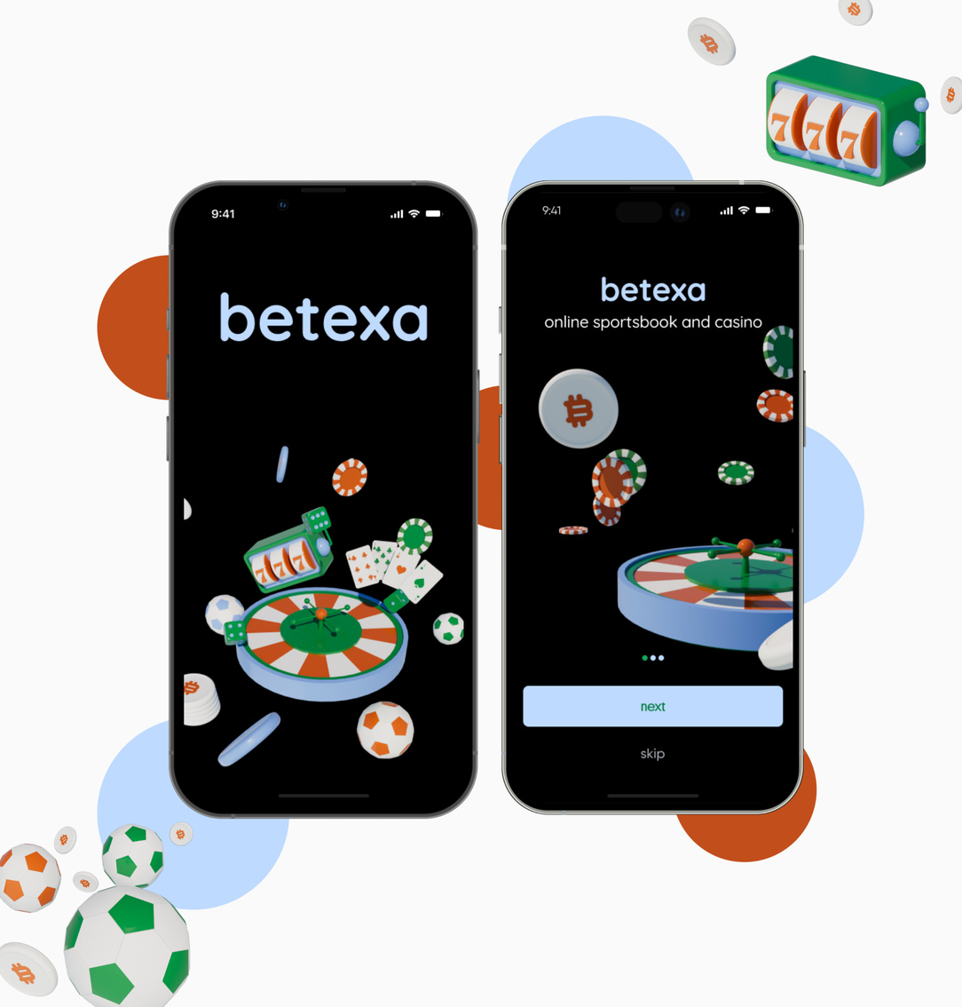 Online casino and betting app